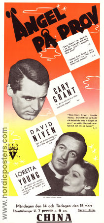 Ängel på prov 1947 poster Cary Grant David Niven Loretta Young Henry Koster