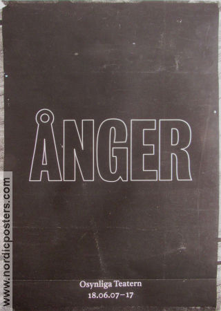 Ånger 2018 poster Osynliga teatern Hitta mer: Teater