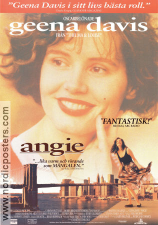 Angie 1994 poster Geena Davis James Gandolfini Stephen Rea Martha Coolidge