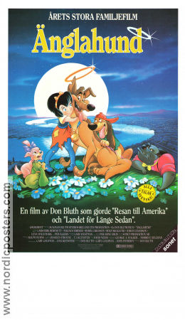 Änglahund 1989 poster Don Bluth Animerat Hundar