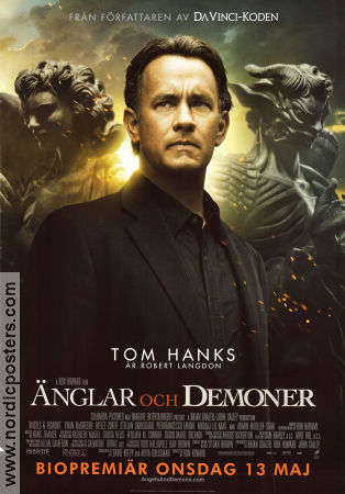 Änglar och demoner 2009 poster Tom Hanks Ewan McGregor Ayelet Zurer Ron Howard