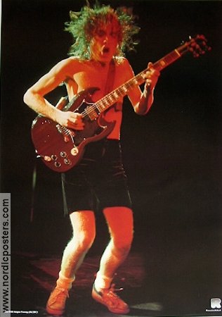 AC DC 1981 poster Angus Young Rock och pop