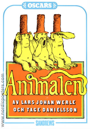 Animalen Oscars 1982 affisch Hitta mer: Theater Text: Tage Danielsson Musik: Lars Johan Werle Musikaler
