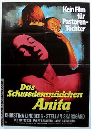 Anita ur en tonårsflickas dagbok 1973 poster Christina Lindberg Stellan Skarsgård