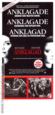 Anklagad 1988 poster Kelly McGillis Jodie Foster Bernie Coulson Jonathan Kaplan