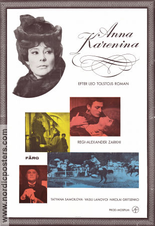 Anna Karenina 1970 poster Tatyana Samoilova Ryssland