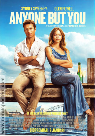 Anyone But You 2023 poster Sydney Sweeney Glen Powell Alexandra Shipp Will Gluck Romantik