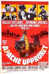 Apacheupproret 1965 poster Rory Calhoun Corinne Calvet John Russell RG Springsteen