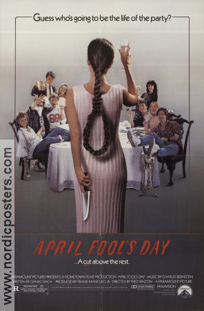 April Fool´s Day 1986 poster Deborah Foreman Jay Baker Fred Walton