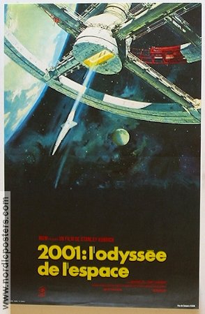 År 2001 1968 poster Keir Dullea Gary Lockwood William Sylvester Stanley Kubrick Text: Arthur C Clarke Kultfilmer Rymdskepp