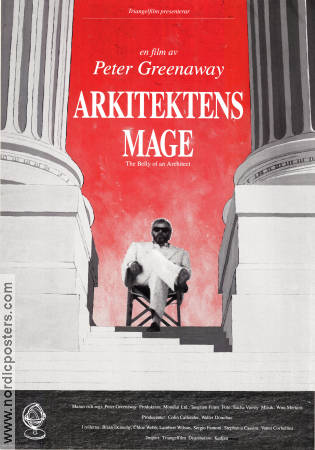 Arkitektens mage 1987 poster Brian Dennehy Chloe Webb Lambert Wilson Peter Greenaway