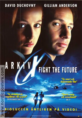 Arkiv X 1998 poster David Duchovny Gillian Anderson John Neville Rob Bowman Från TV