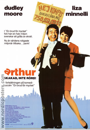 Arthur 1981 poster Dudley Moore Liza Minnelli John Gielgud Steve Gordon