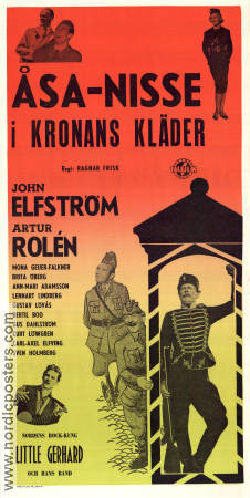 Åsa-Nisse i kronans kläder 1958 poster John Elfström Artur Rolén Brita Öberg Little Gerhard Ragnar Frisk Hitta mer: Åsa-Nisse