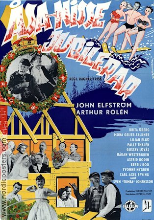 Åsa-Nisse jubilerar 1959 poster John Elfström Artur Rolén Sven Tumba Hitta mer: Åsa-Nisse