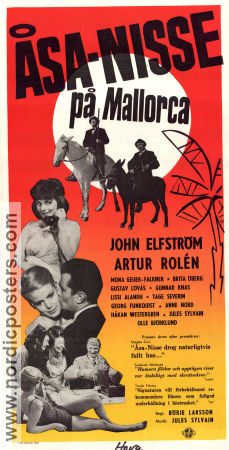 Åsa-Nisse på Mallorca 1962 poster John Elfström Artur Rolén Lissi Alandh Mona Geijer-Falkner Börje Larsson Resor