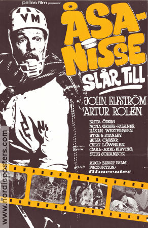 Åsa-Nisse slår till 1965 poster John Elfström Artur Rolén Brita Öberg Sten och Stanley Bengt Palm Hitta mer: Åsa-Nisse Från serier Vintersport