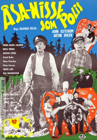 Åsa-Nisse som polis 1960 poster John Elfström Artur Rolén Brita Öberg Ragnar Frisk Hitta mer: Åsa-Nisse Från serier Poliser