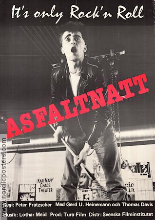 Asfaltnatt 1980 poster Peter Fratzscher