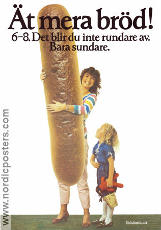 Ät mera bröd Brödinstitutet E 1978 affisch Hitta mer: Brödinstitutet
