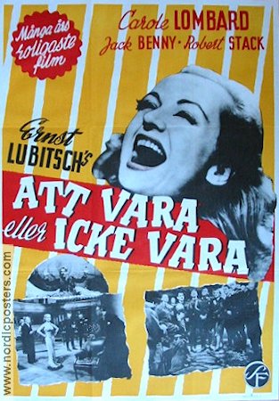 Att vara eller icke vara 1947 poster Carole Lombard Jack Benny Ernst Lubitsch Hitta mer: Nazi