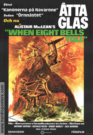 Åtta glas 1971 poster Anthony Hopkins Jack Hawkins Etienne Périer Text: Alistair Maclean
