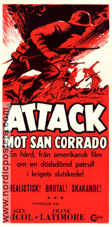 Attack mot San Corrado 1961 poster Frank Latimore Alex Nicol Krig