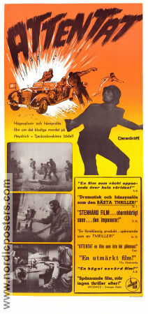 Attentat 1965 poster Radoslav Brzobohaty Rudolf Jelinek Jiri Sequens Hitta mer: Reinhard Heydrich Hitta mer: Nazi Krig Filmen från: Czech