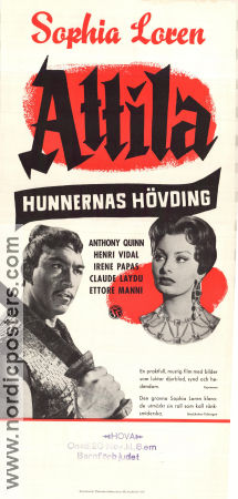Attila hunnernas hövding 1953 poster Sophia Loren Pietro Francisci