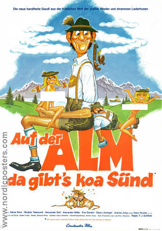 Auf der Alm da gibt´s koa Sünd 1974 poster Alena Penz Franz Josef Gottlieb