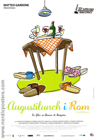 Augustilunch i Rom 2008 poster Valeria De Franciscis Marina Cacciotti Maria Cali Gianni di Gregorio Mat och dryck