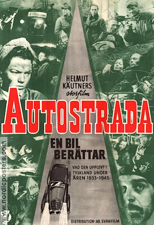 Autostrada 1947 poster Gert Schäfer Erich Schellow Winnie Markus Helmut Käutner Bilar och racing