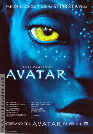 Avatar 2009 poster Sam Worthington Zoe Saldana Sigourney Weaver James Cameron