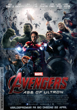 Avengers Age of Ultron 2015 poster Robert Downey Jr Chris Evans Joss Whedon Hitta mer: Marvel