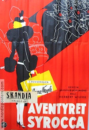 Äventyret Syrocca 1936 poster Anna Neagle Art Deco