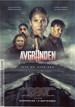 Avgrunden 2023 poster Tuva Novotny Peter Franzén Kardo Razzazi Richard Holm