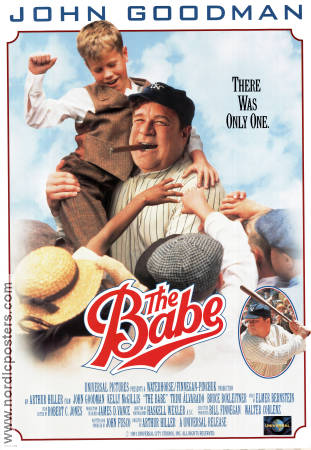 The Babe 1992 poster John Goodman Kelly McGillis Trini Alvarado Arthur Hiller Sport Barn