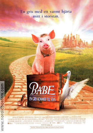 Babe the Gallant Pig 1995 poster Christine Cavanaugh Chris Noonan