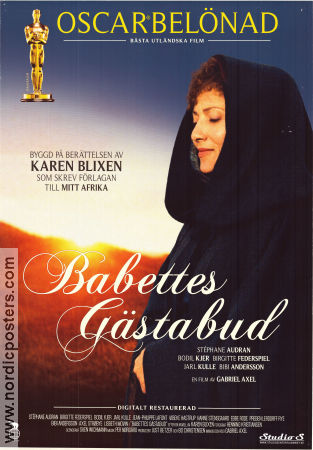 Babettes gästabud 1987 poster Stéphane Audran Bodil Kjer Birgitte Federspiel Bibi Andersson Gabriel Axel Text: Karen Blixen Danmark