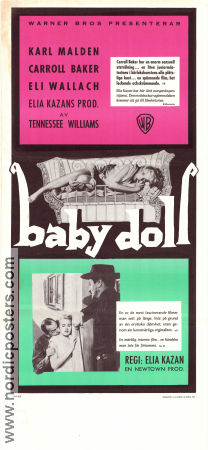 Baby Doll 1956 poster Karl Malden Carroll Baker Eli Wallach Elia Kazan