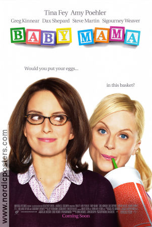 Baby Mama 2008 poster Tina Fey Amy Poehler Michael McCullers Barn