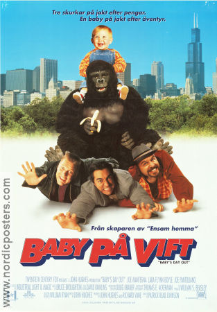 Baby på vift 1994 poster Joe Mantegna Lara Flynn Boyle Joe Pantoliano Patrick Read Johnson Barn