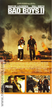 Bad Boys II 2003 poster Martin Lawrence Will Smith Gabrielle Union Michael Bay Poliser