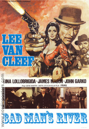 Bad Man´s River 1972 poster Lee Van Cleef Gina Lollobrigida James Mason John Garko Eugenio Martin