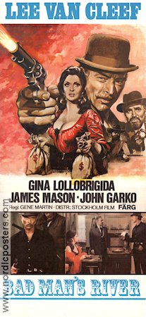 Bad Man´s River 1972 poster Lee Van Cleef Gina Lollobrigida James Mason John Garko