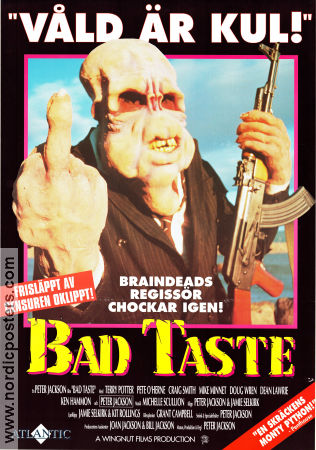 Bad Taste 1987 poster Terry Potter Peter Jackson Vapen