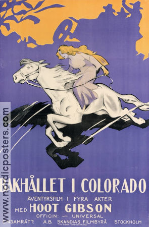 Bakhållet i Colorado 1922 poster Hoot Gibson Edith Murgatroyd Jack Conway