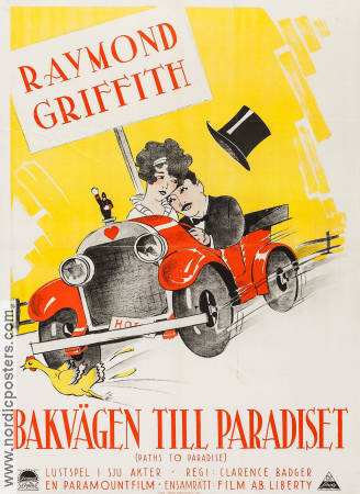 Bakvägen till paradiset 1925 poster Raymond Griffith Clarence Badger