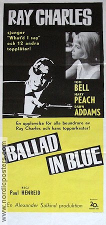 Ballad in Blue 1966 poster Ray Charles Rock och pop