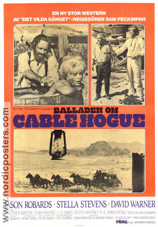 Balladen om Cable Hogue 1970 poster Jason Robards Stella Stevens David Warner Sam Peckinpah